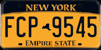 NY license plate FCP9545