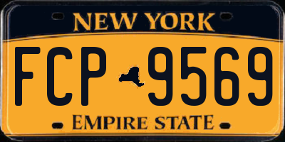 NY license plate FCP9569
