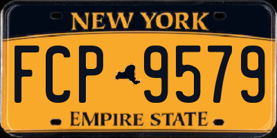 NY license plate FCP9579