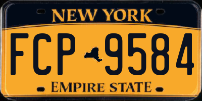NY license plate FCP9584