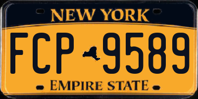 NY license plate FCP9589