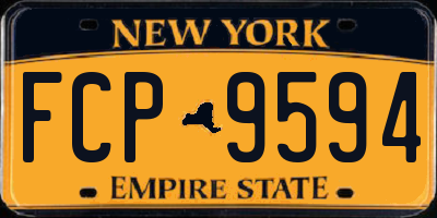 NY license plate FCP9594
