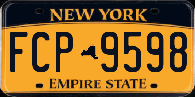 NY license plate FCP9598