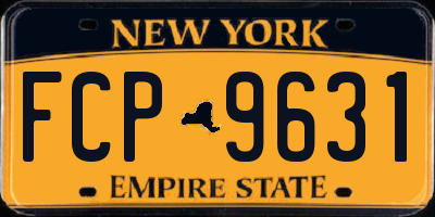 NY license plate FCP9631