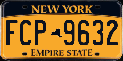 NY license plate FCP9632