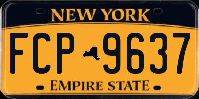 NY license plate FCP9637