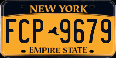 NY license plate FCP9679