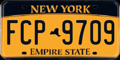 NY license plate FCP9709