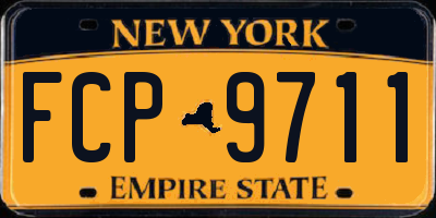 NY license plate FCP9711