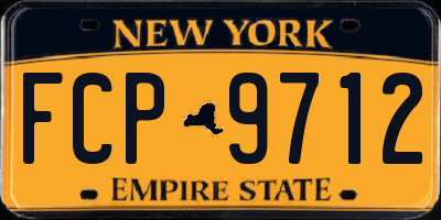 NY license plate FCP9712