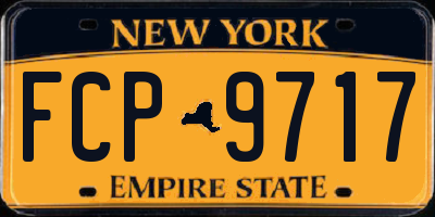 NY license plate FCP9717