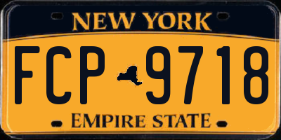 NY license plate FCP9718