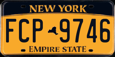 NY license plate FCP9746