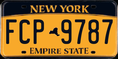 NY license plate FCP9787