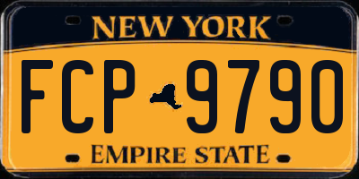 NY license plate FCP9790