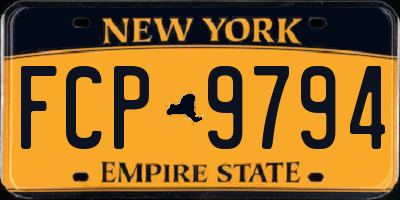 NY license plate FCP9794
