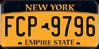 NY license plate FCP9796