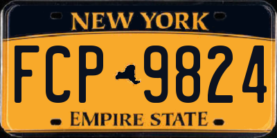 NY license plate FCP9824
