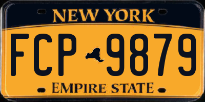 NY license plate FCP9879