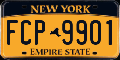NY license plate FCP9901