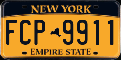 NY license plate FCP9911