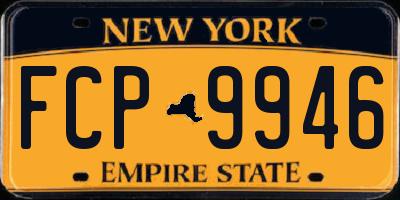 NY license plate FCP9946