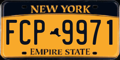 NY license plate FCP9971