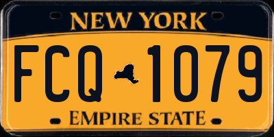 NY license plate FCQ1079