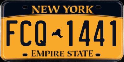 NY license plate FCQ1441