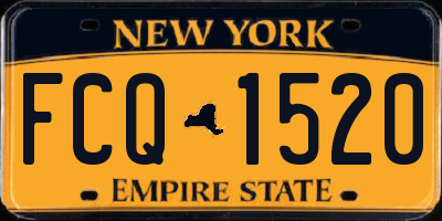 NY license plate FCQ1520