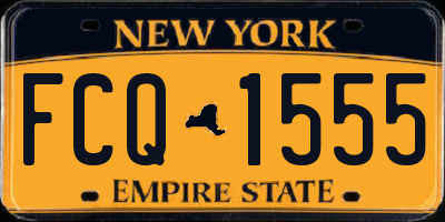 NY license plate FCQ1555