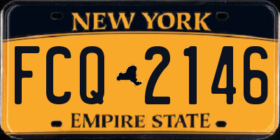 NY license plate FCQ2146