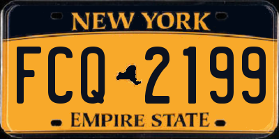 NY license plate FCQ2199
