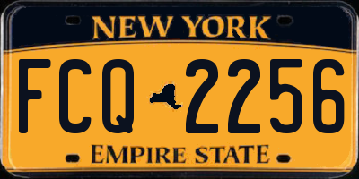 NY license plate FCQ2256