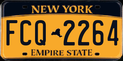 NY license plate FCQ2264