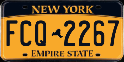 NY license plate FCQ2267