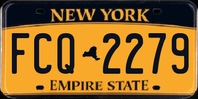 NY license plate FCQ2279