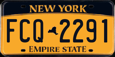 NY license plate FCQ2291