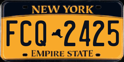 NY license plate FCQ2425