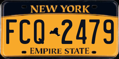 NY license plate FCQ2479