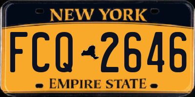 NY license plate FCQ2646