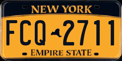 NY license plate FCQ2711