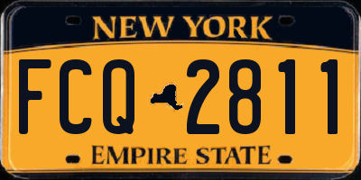 NY license plate FCQ2811