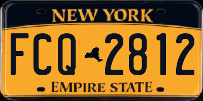 NY license plate FCQ2812