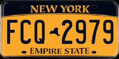 NY license plate FCQ2979