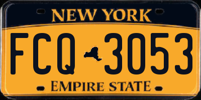 NY license plate FCQ3053