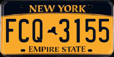 NY license plate FCQ3155