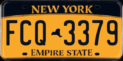 NY license plate FCQ3379