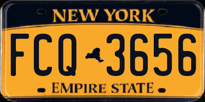 NY license plate FCQ3656