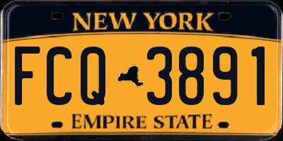 NY license plate FCQ3891